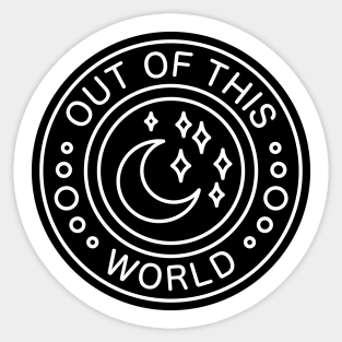 Out Of This World [Moon] Sticker